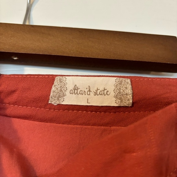 Altar’d State Riley Ruffle Skort in Rust Orange Size Large - Picture 4 of 4